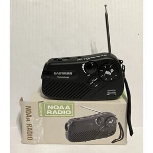 NOAA Weather Band Radio Eastman Technology 7 Preset Channels Flashlight ELEC0037